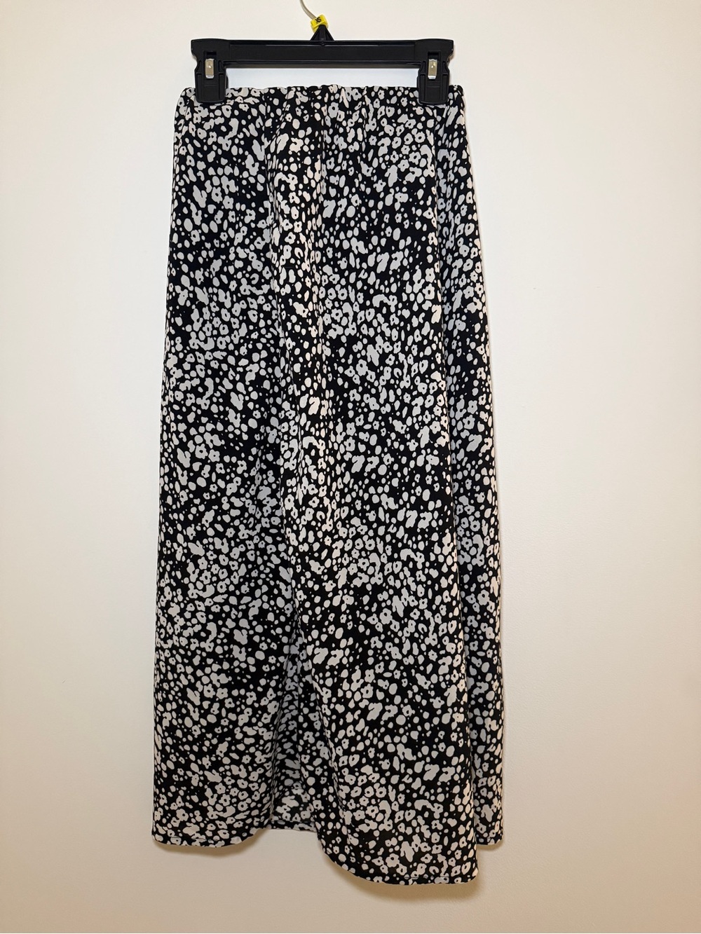 Black and White Printed Maxi Skirt